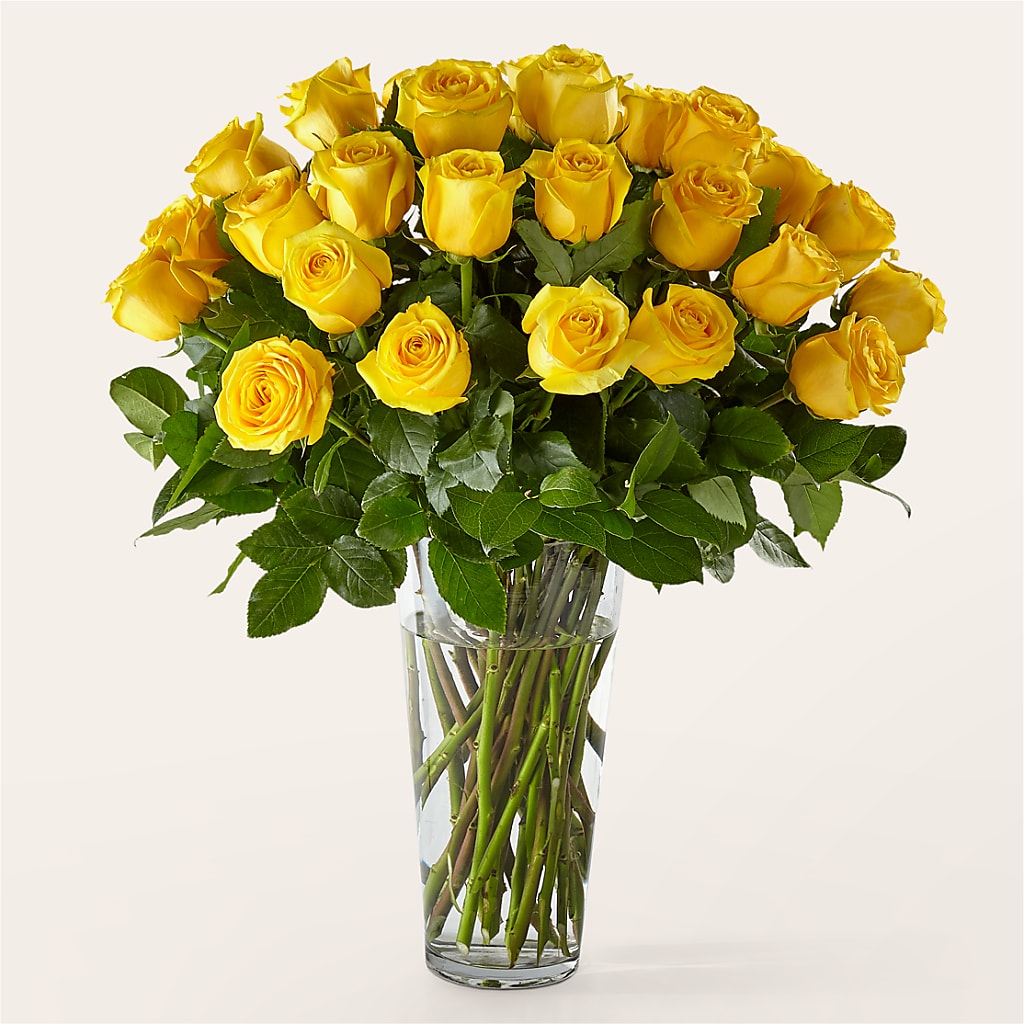 Long Stem Yellow Rose Bouquet – Pukalani Floral, Paia HI