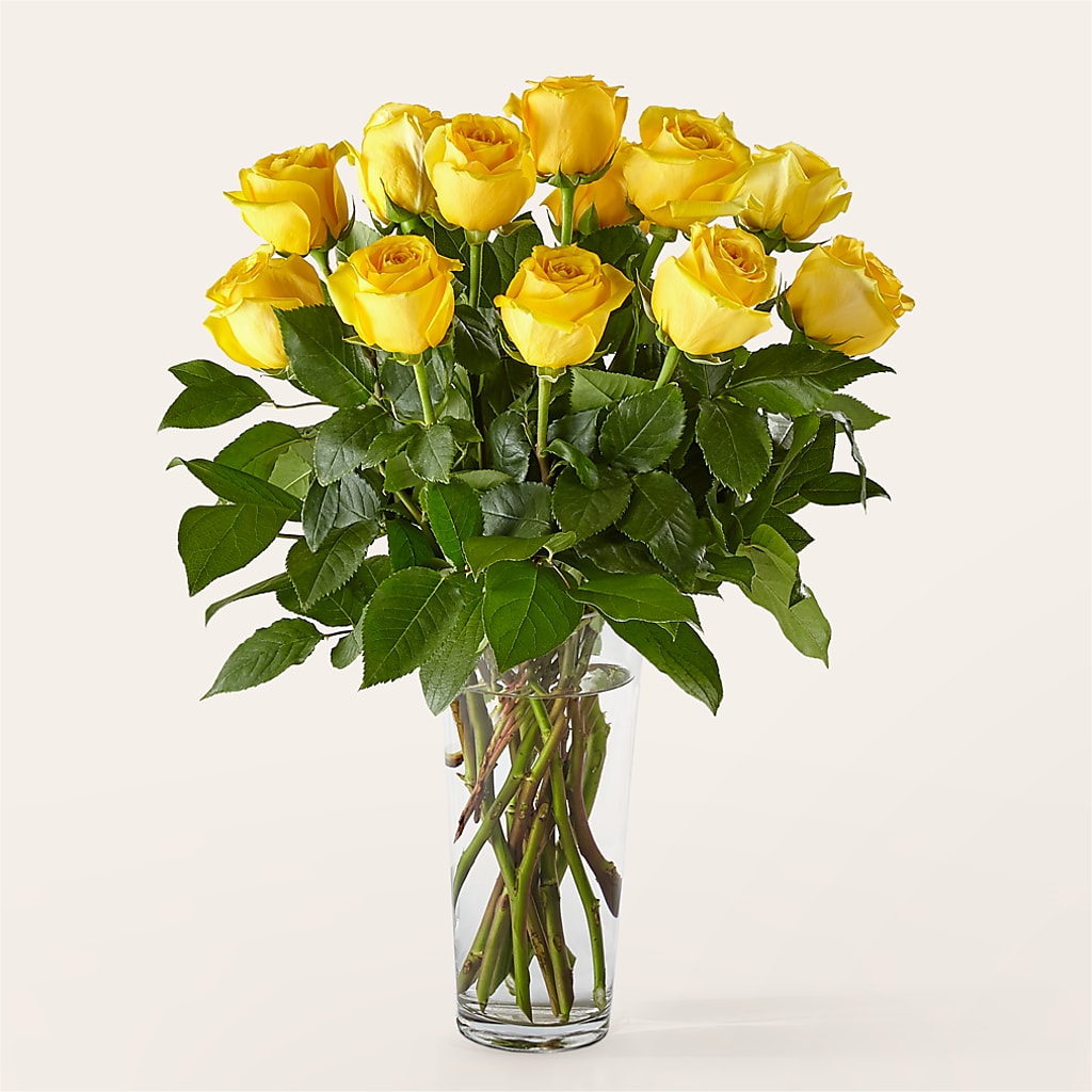 Long Stem Yellow Rose Bouquet – Pukalani Floral, Paia HI