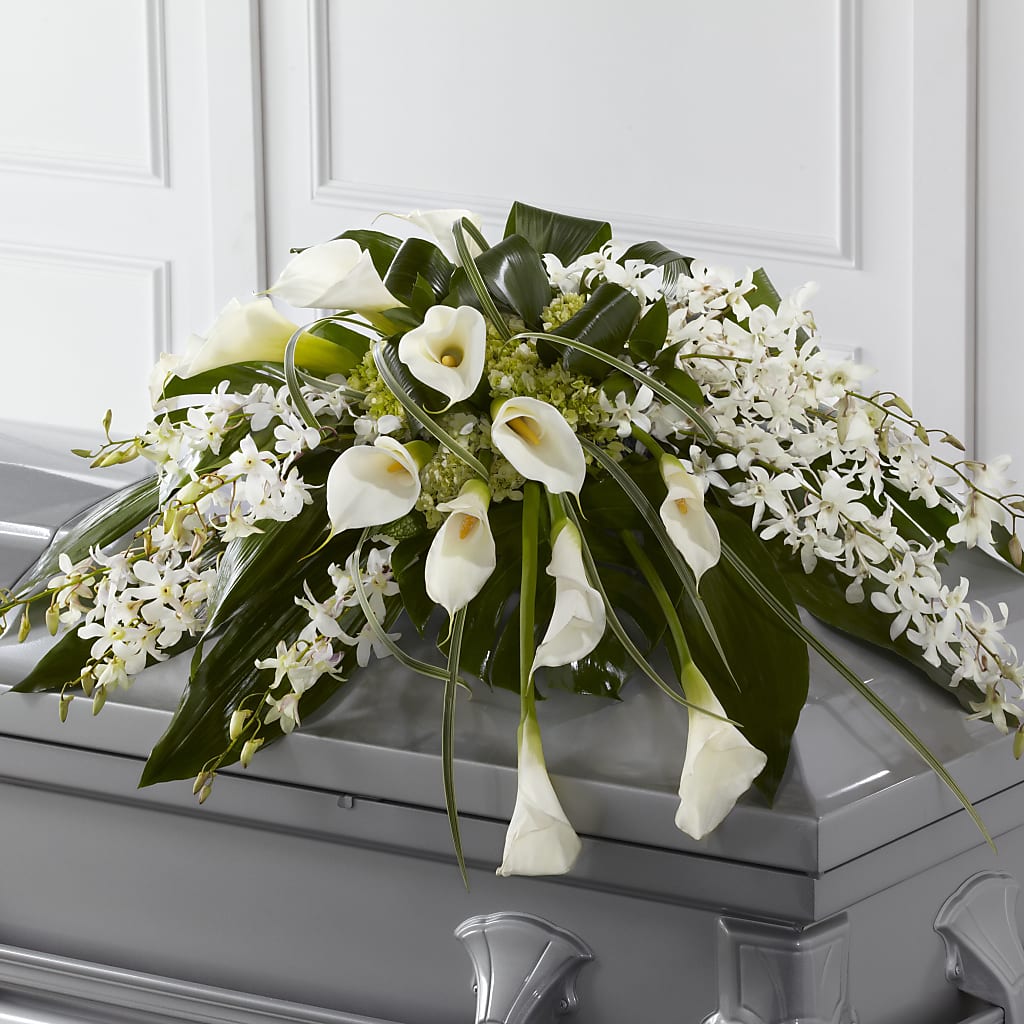 Angel Wings Casket Spray – Pukalani Floral, Paia HI
