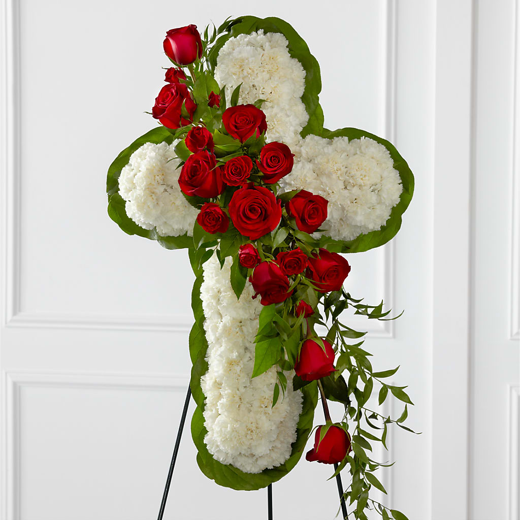 Floral Cross Easel – Pukalani Floral, Paia HI