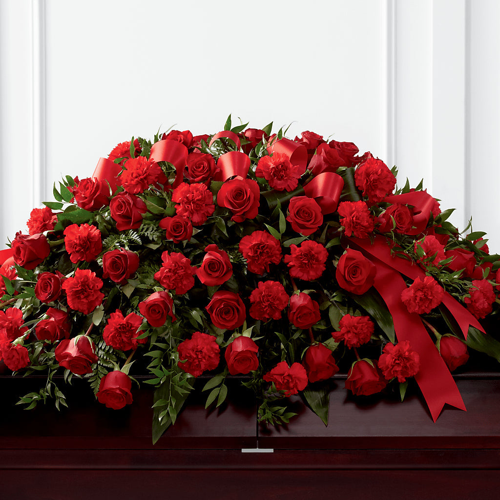 Tribute of Life Casket Spray – Pukalani Floral, Paia HI