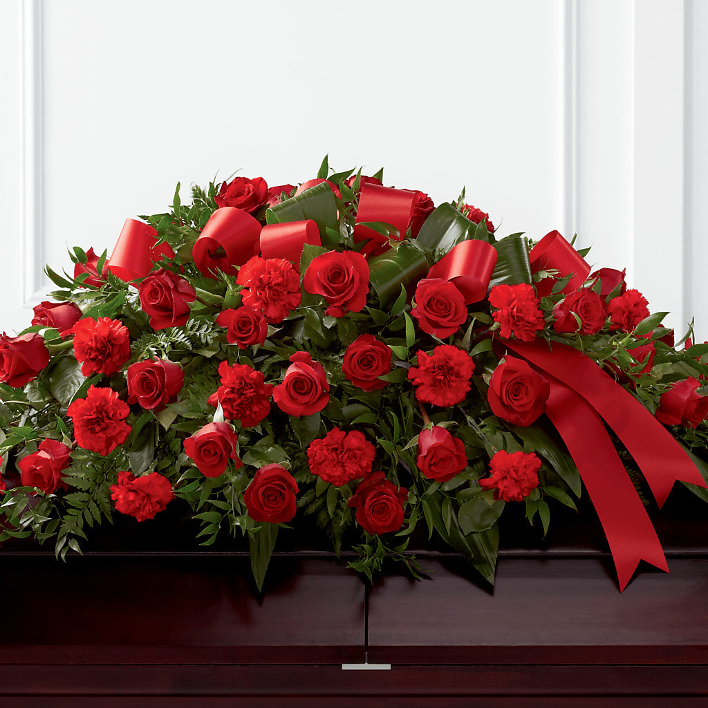 Tribute of Life Casket Spray – Pukalani Floral, Paia HI