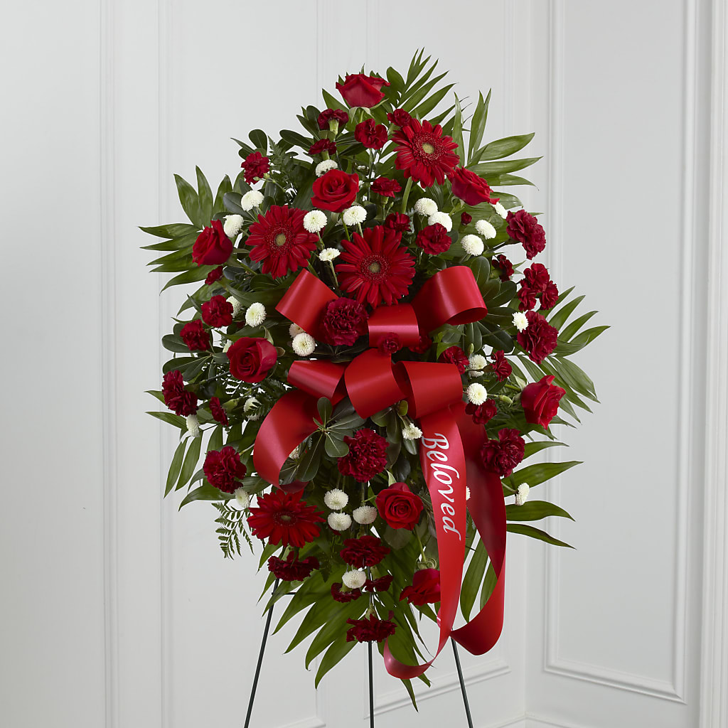 Treasured Memories Standing Spray – Pukalani Floral, Paia HI