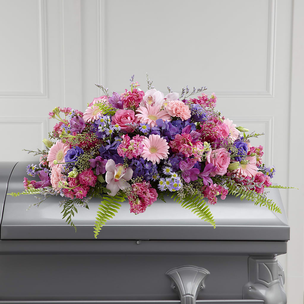 Glorious Garden Casket Spray – Pukalani Floral, Paia HI