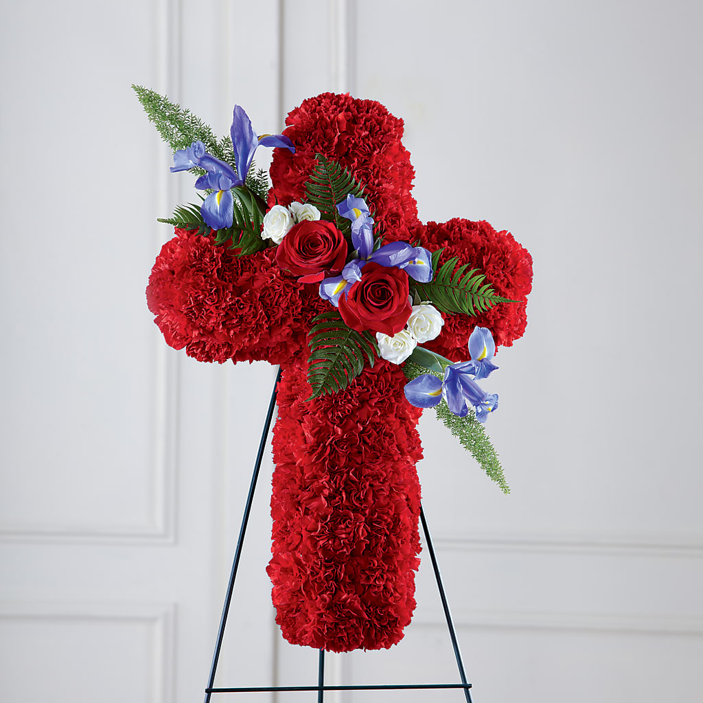 Faithful Hero Floral Cross – Pukalani Floral, Paia HI