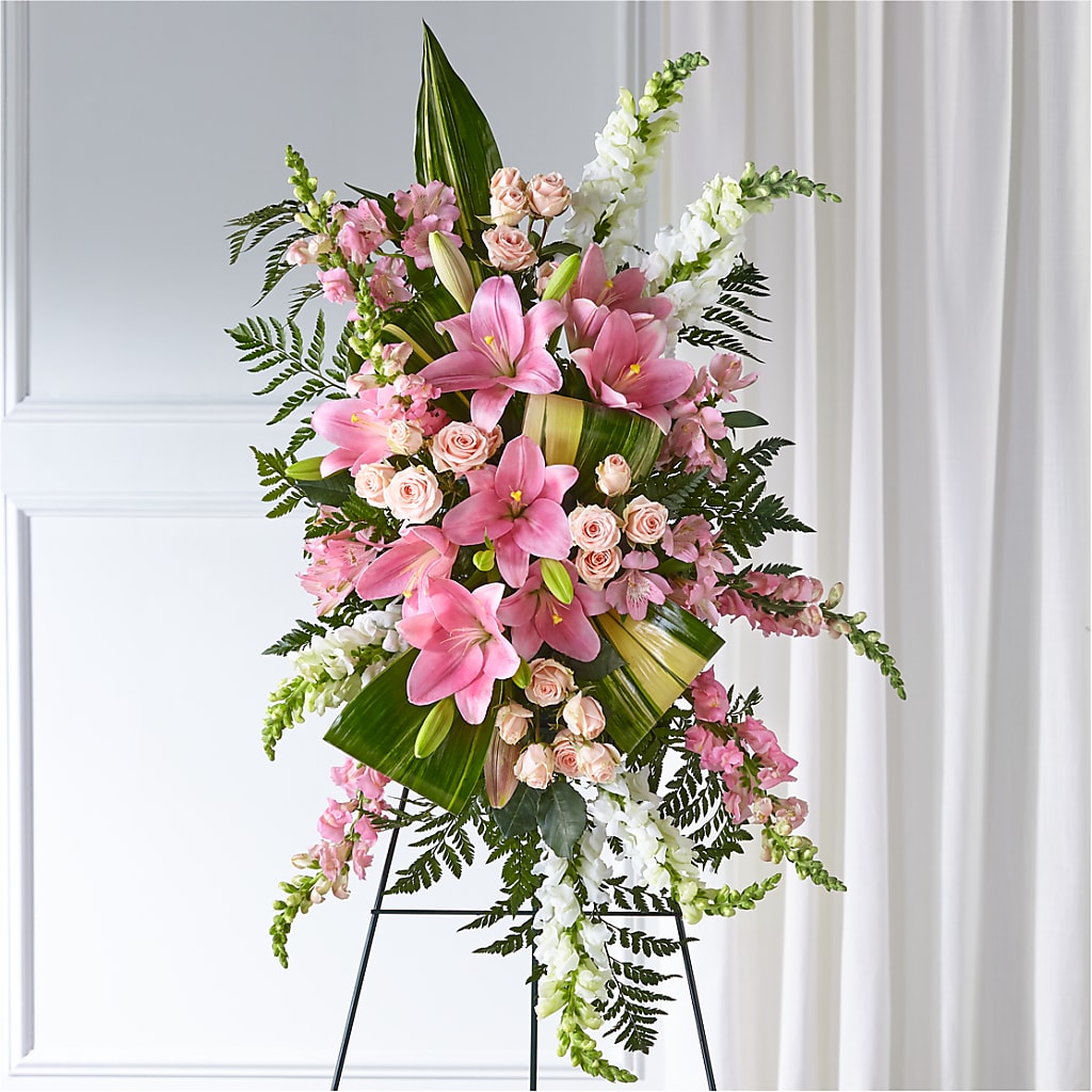 Elegant Embrace Standing Spray – Pukalani Floral, Paia HI