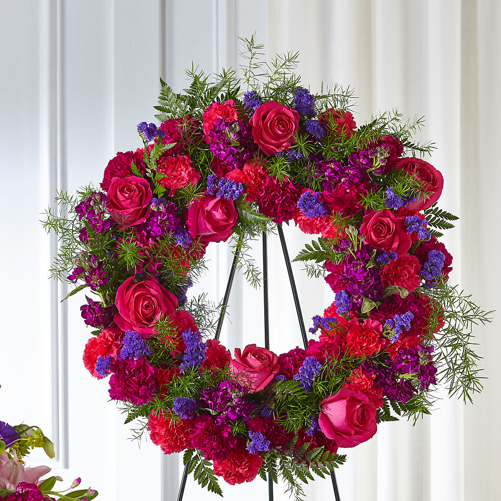 Calming Colors Wreath – Pukalani Floral, Paia HI
