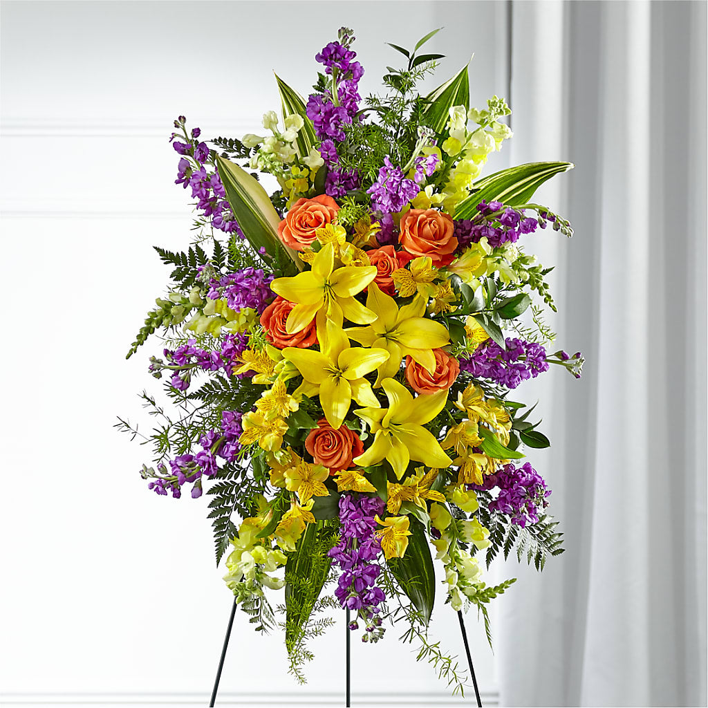 Thoughtful Prayers Standing Spray – Pukalani Floral, Paia HI