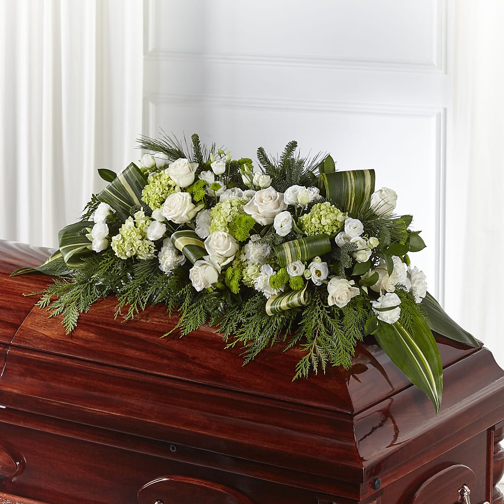 Hopeful Gesture Casket Spray – Pukalani Floral, Paia HI