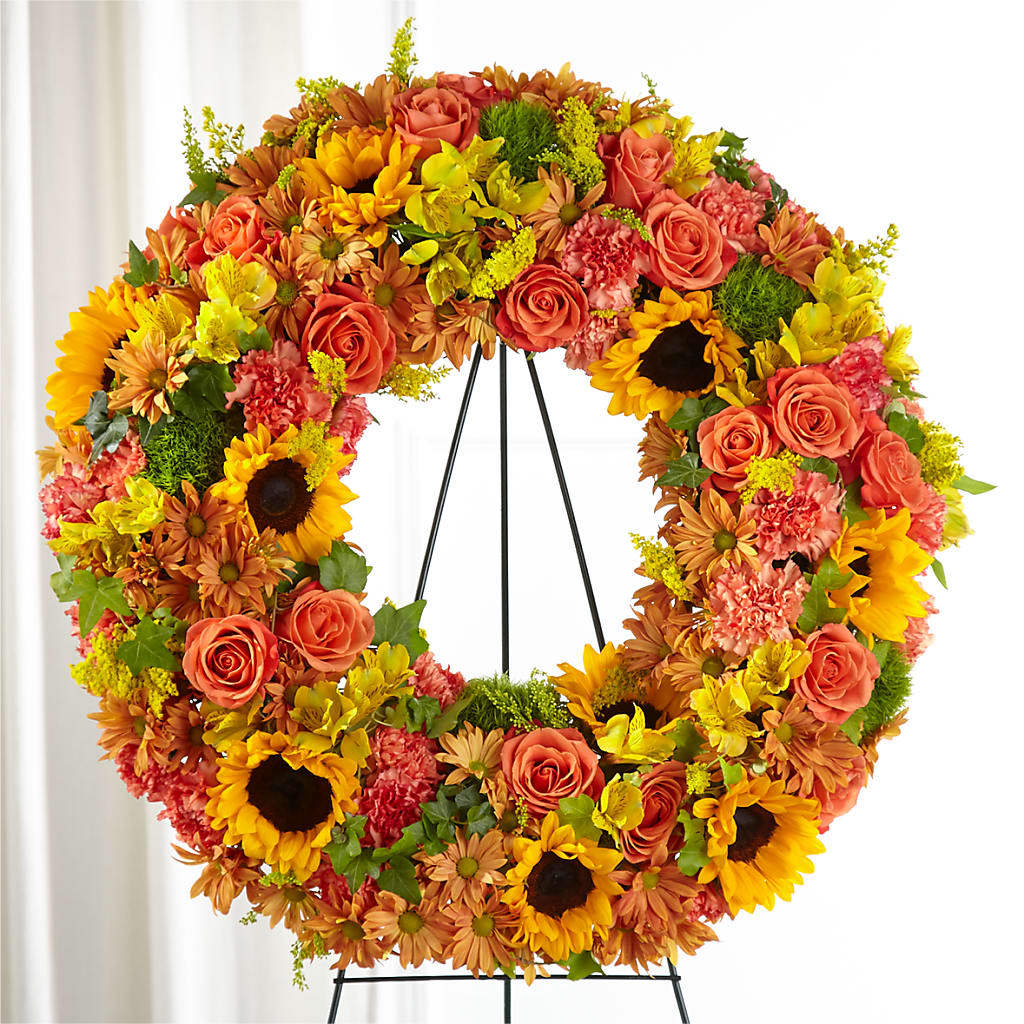 Autumnal Memories Wreath (Standard) – Pukalani Floral, Paia HI