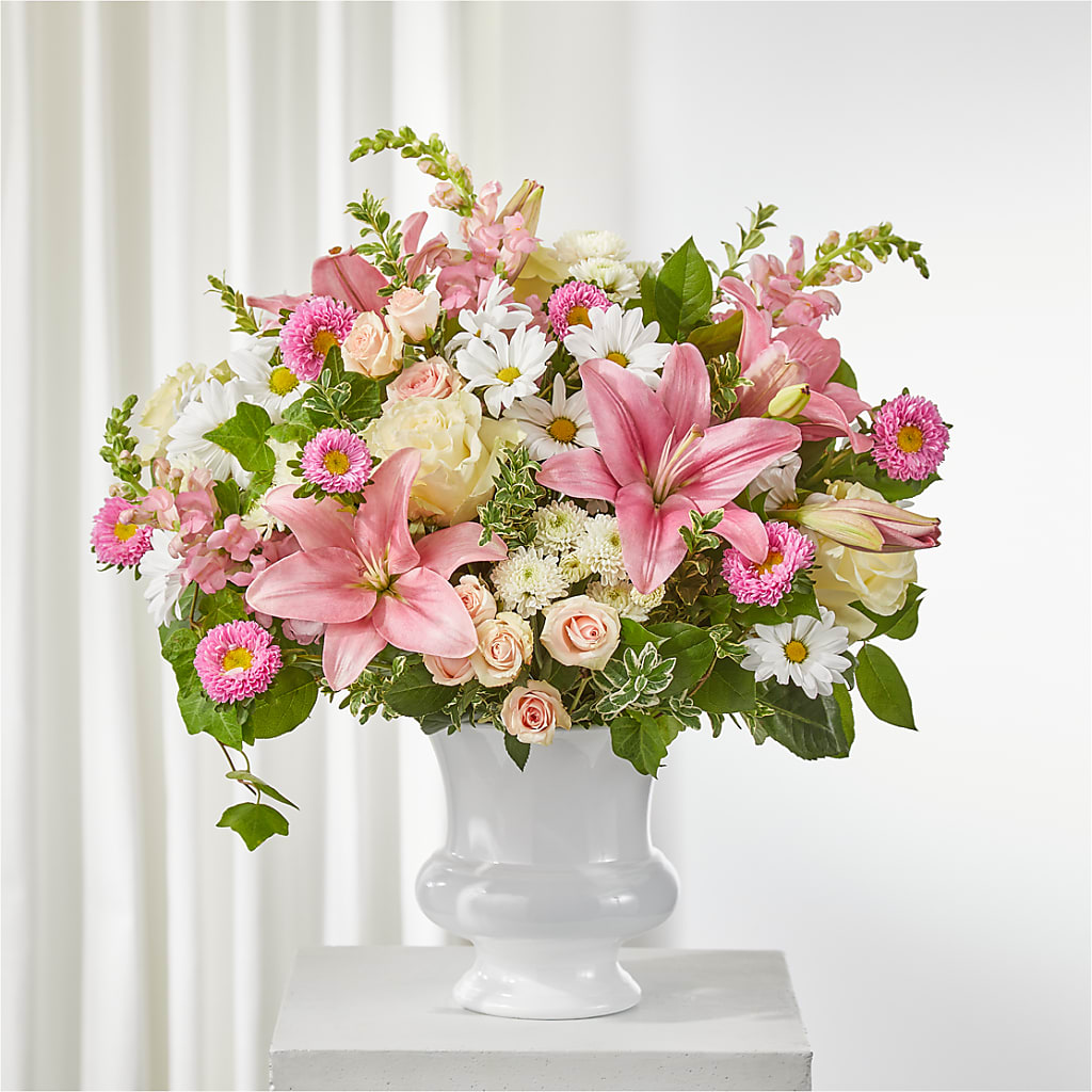 Empathetic Blooms Urn Arrangement – Pukalani Floral, Paia HI