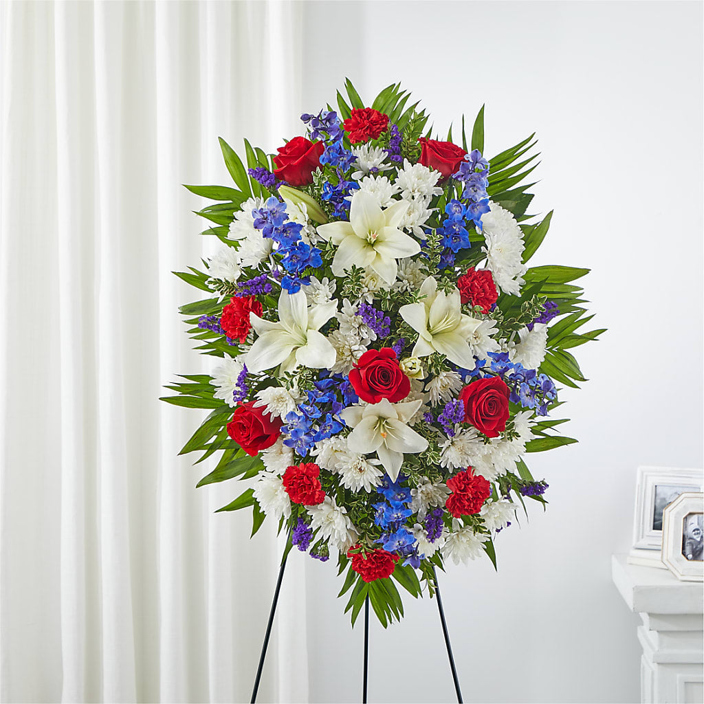 Cherished Service Standing Spray – Pukalani Floral, Paia HI