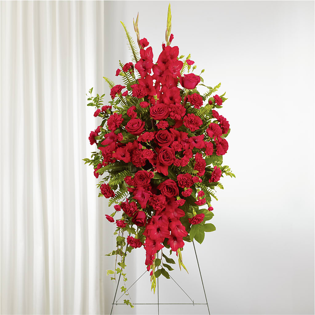 From the Heart Standing Spray – Pukalani Floral, Paia HI