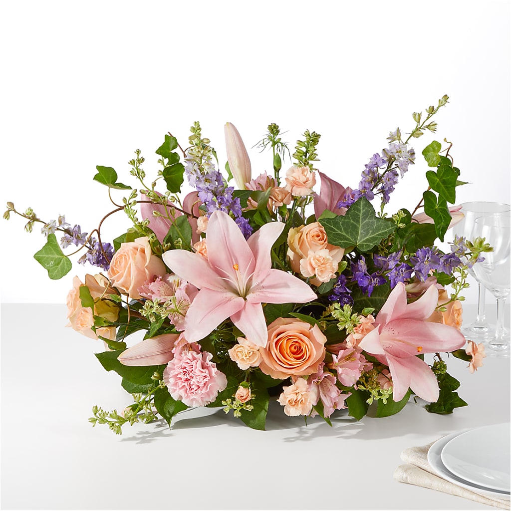 Blossom Time Centerpiece – Pukalani Floral, Paia HI