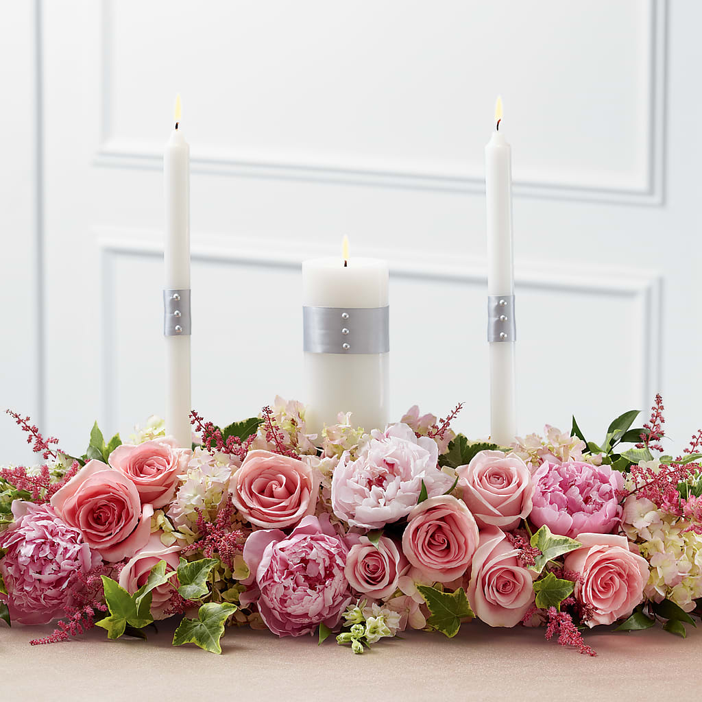 Worldwide Romance Unity Candle Arrangement – Pukalani Floral, Paia HI