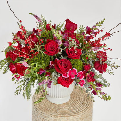 Big Red Bow Bouquet –  Pukalani Floral, Paia HI
