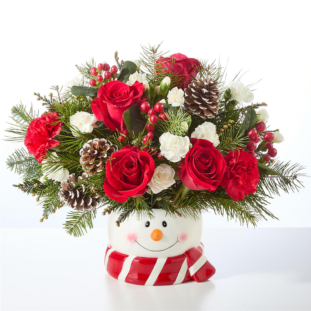 Jolly Snowman Bouquet –  Pukalani Floral, Paia HI