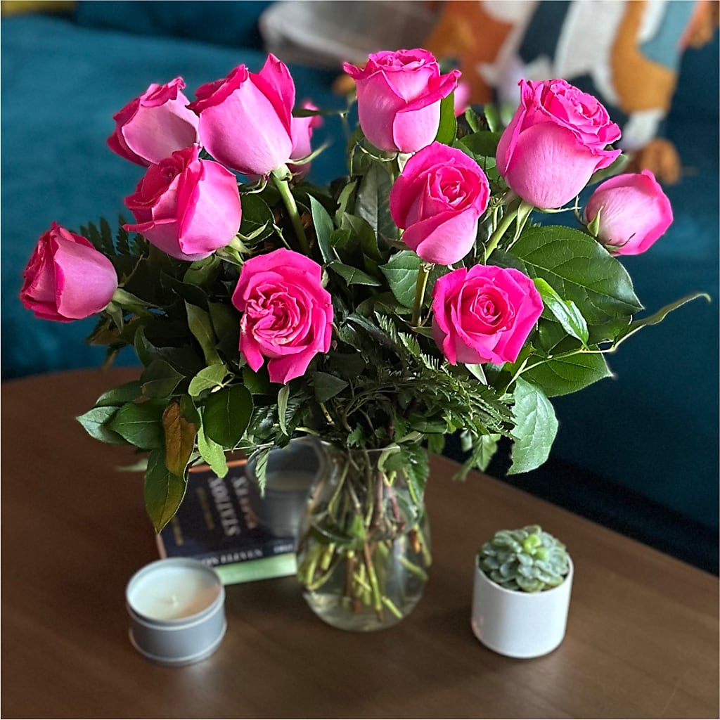 Long Stem Pink Rose Bouquet –  Pukalani Floral, Paia HI