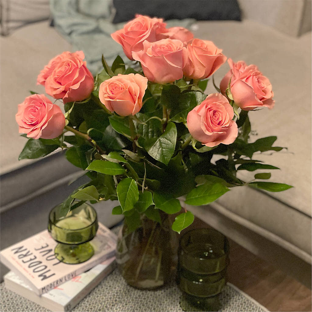Long Stem Pink Rose Bouquet –  Pukalani Floral, Paia HI