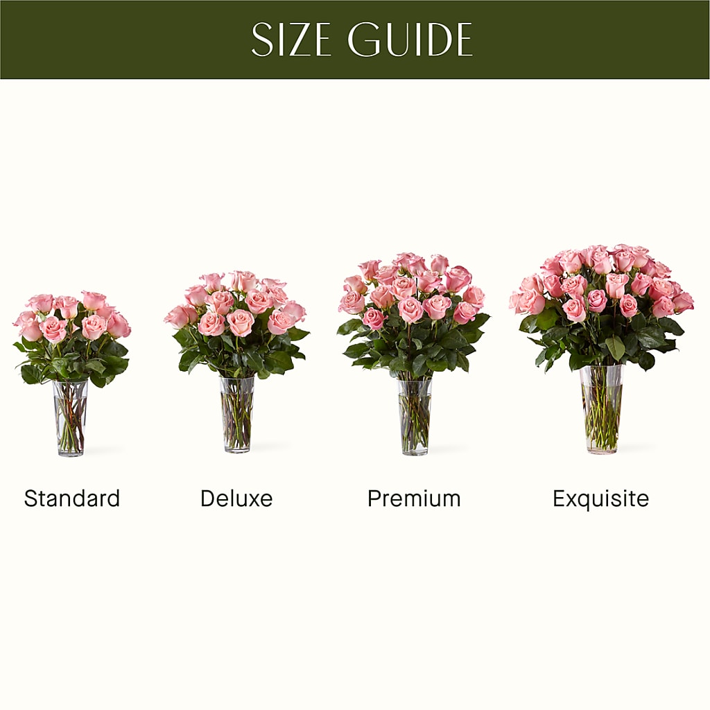 Long Stem Pink Rose Bouquet –  Pukalani Floral, Paia HI
