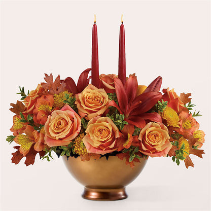Harvest Table Centerpiece –  Pukalani Floral, Paia HI