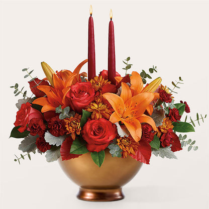 Fruits of Fall Centerpiece –  Pukalani Floral, Paia HI