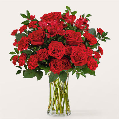 Brilliant Ruby Bouquet –  Pukalani Floral, Paia HI