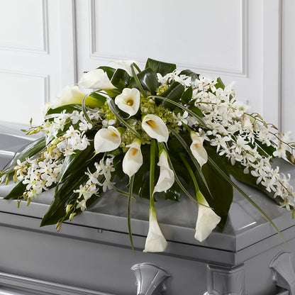 Angel Wings Casket Spray –  Pukalani Floral, Paia HI