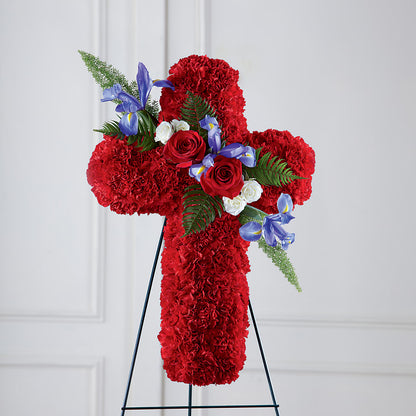 Faithful Hero Floral Cross –  Pukalani Floral, Paia HI
