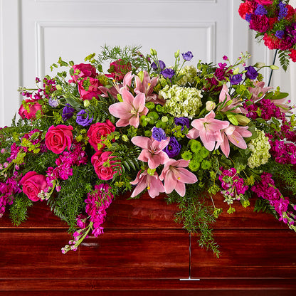 Radiant Tribute Casket Spray –  Pukalani Floral, Paia HI