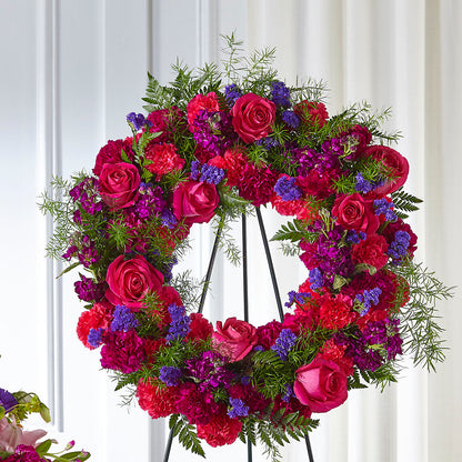 Calming Colors Wreath –  Pukalani Floral, Paia HI