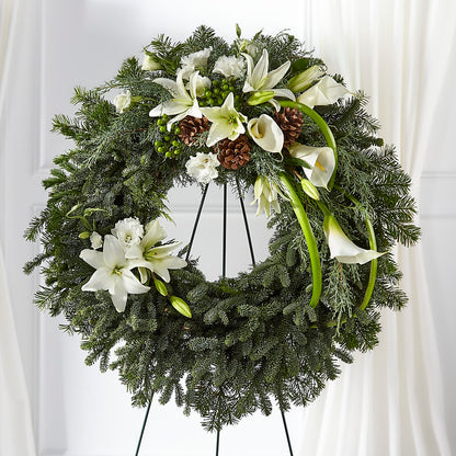 Greens of Hope Wreath –  Pukalani Floral, Paia HI
