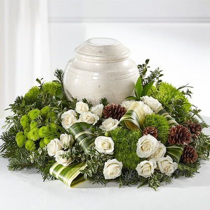 Precious Evergreen Cremation Adornment –  Pukalani Floral, Paia HI