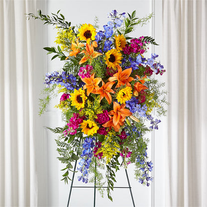 Sunlit Memories Standing Spray (Standard) –  Pukalani Floral, Paia HI
