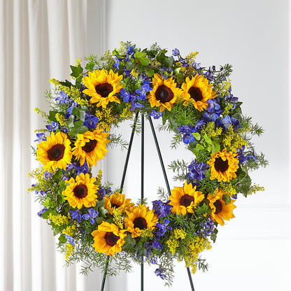 Bright Rays Wreath –  Pukalani Floral, Paia HI