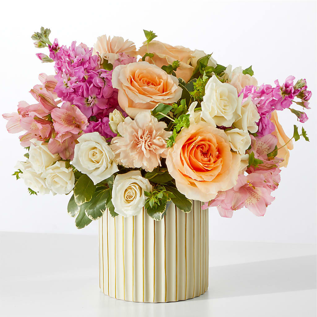 Paradise Bouquet with Ivory Vase –  Pukalani Floral, Paia HI