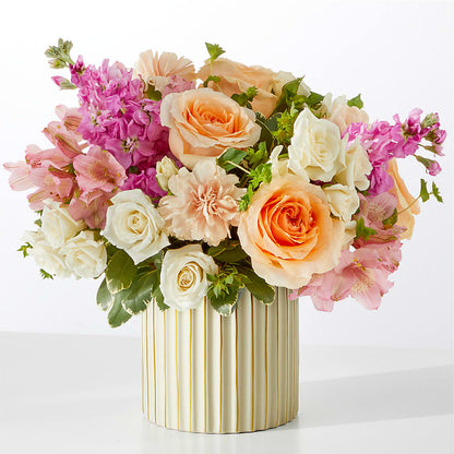 Paradise Bouquet with Ivory Vase –  Pukalani Floral, Paia HI