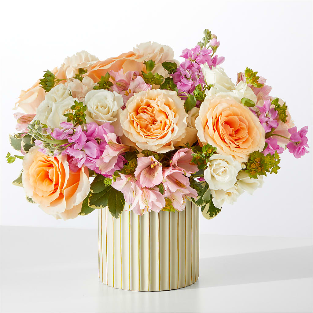 Paradise Bouquet with Ivory Vase –  Pukalani Floral, Paia HI