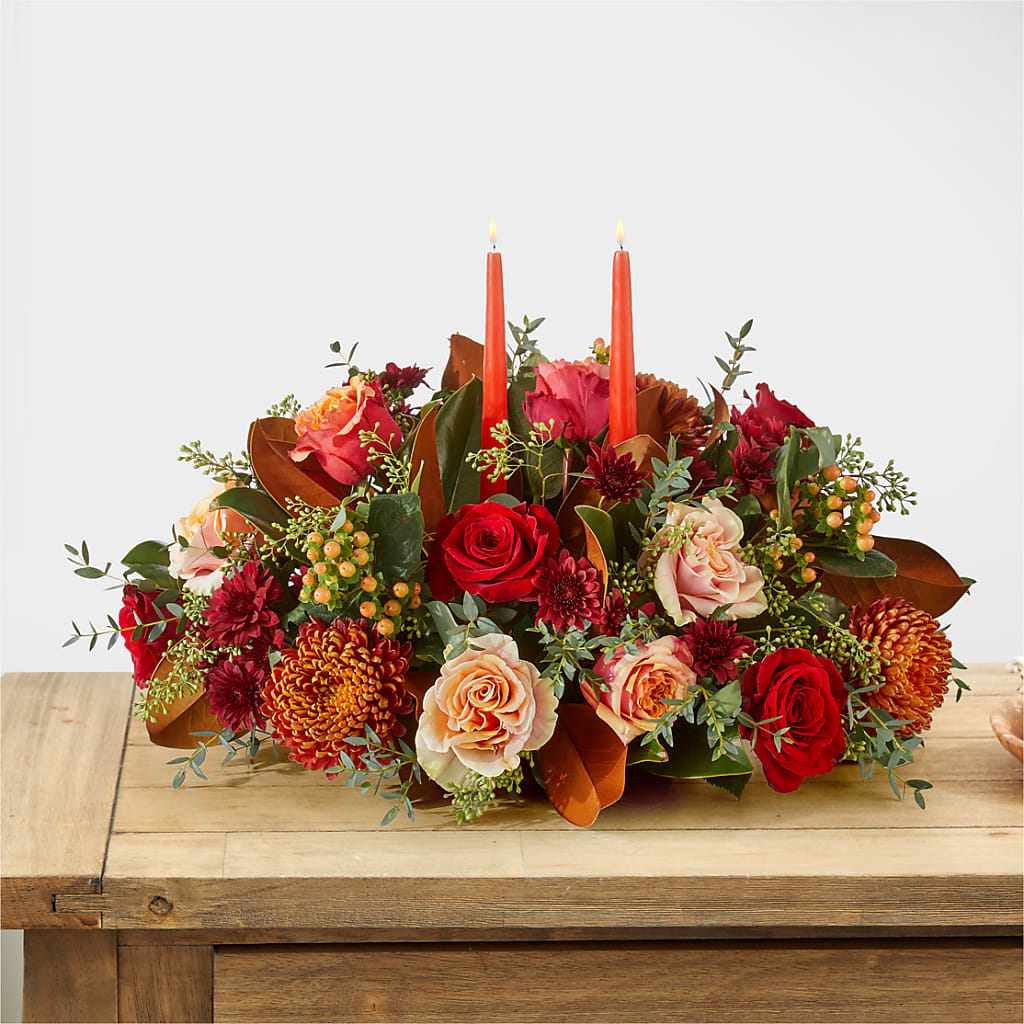 Gather Near Centerpiece –  Pukalani Floral, Paia HI