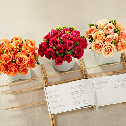 Dawn Rose Centerpiece –  Pukalani Floral, Paia HI